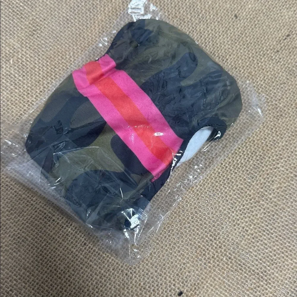 Camouflage Mask - Pink & Orange Stripe - BRAND NEW - Behind Ears Comfortable